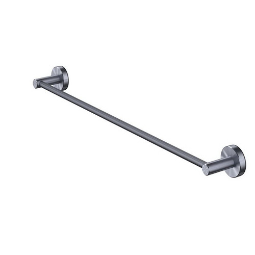 Turoa Towel Rail 600mm 1 Rail Brushed Graphite TUST600GR
