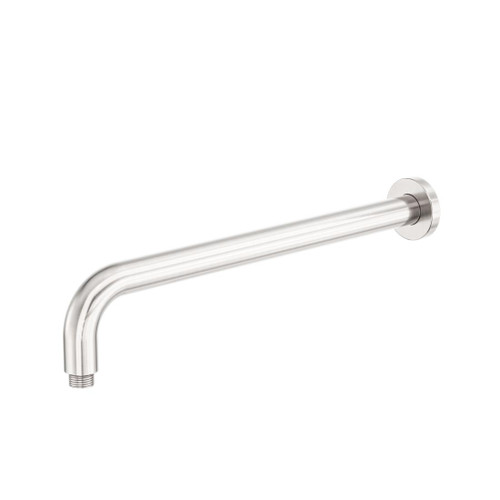Zen Round Shower Arm SS316L Brushed Nickel 400mm Length