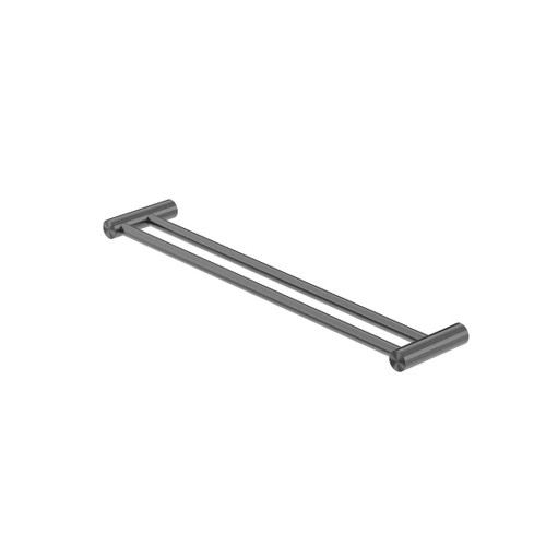 Zen Double Towel Rail SS316L Graphite 600mm