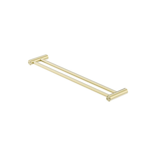 Zen Double Towel Rail SS316L Brushed Gold 600mm