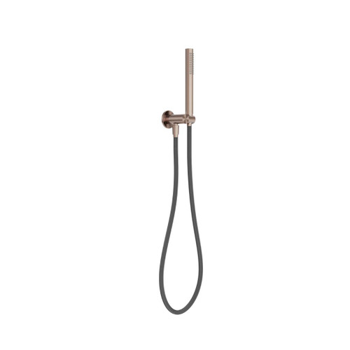 Zen Shower On Bracket SS316L Brushed Bronze With Outdoor Shower Hose