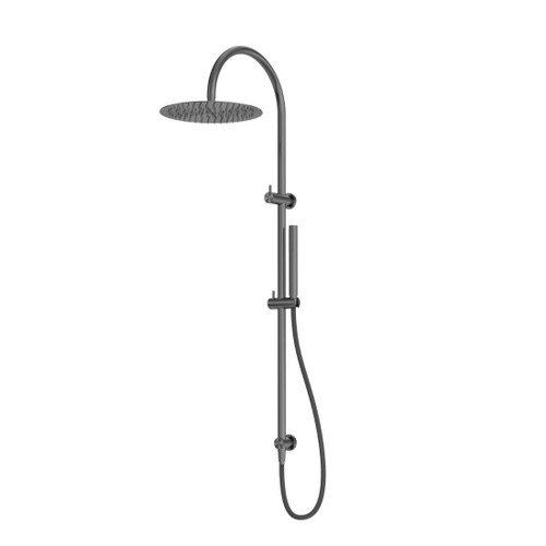 Zen Twin Shower SS316L Graphite With Outdoor Shower Hose