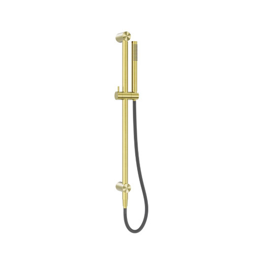 Zen Shower Rail SS316L Brushed Gold With Outdoor Shower Hose
