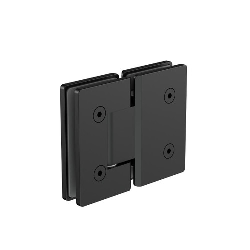 Glass To Glass Shower Hinge 180 Degree Matte Black 10mm Glass