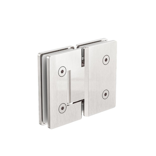 Glass To Glass Shower Hinge 180 Degree Brushed Nickel 10mm Glass