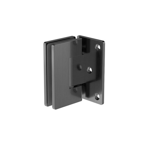 Glass To Wall Shower Hinge 90 Degree Gun Metal 10mm Glass