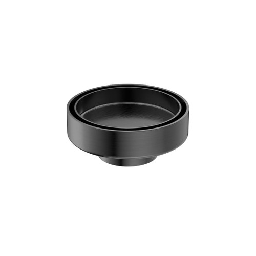 Floor Waste 100mm Round Tile Insert Gun Metal 50mm Outlet