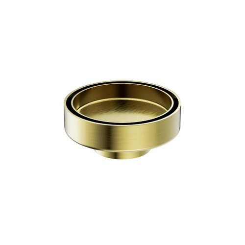 Floor Waste 100mm Round Tile Insert Brushed Gold 50mm Outlet
