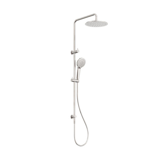 Round Twin Shower Brushed Nickel