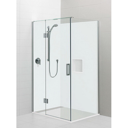 Acura 2 Wall Shower 1000 x 1000mm Left Hand Drain Hinged Door