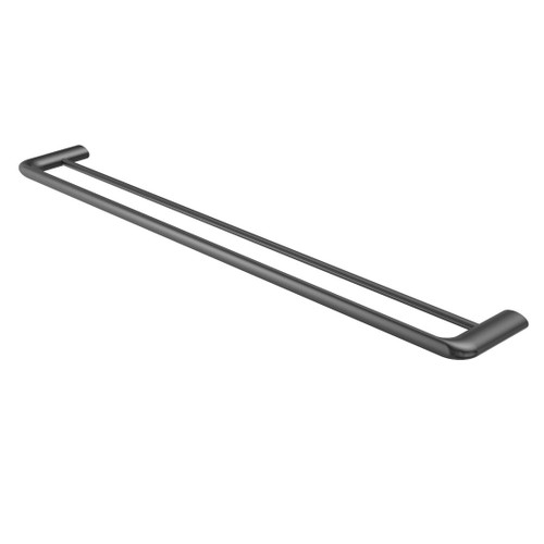 Elgin Double Towel Rail 800mm Gun Metal
