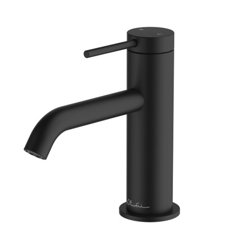 Venice Curved Basin Mixer Matte Black Lead Free