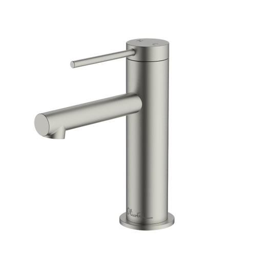 Venice Straight Basin Mixer Brushed Nickel Lead Free