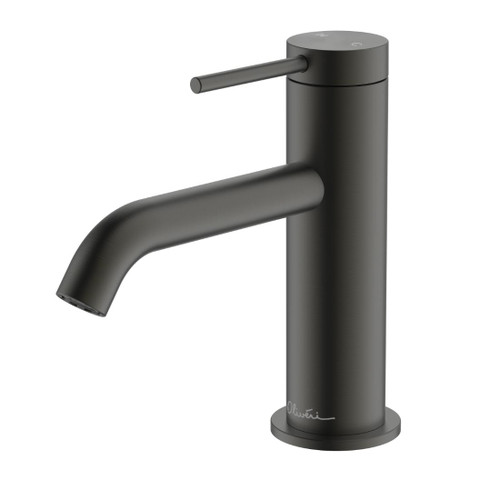 Venice Curved Basin Mixer Gunmetal Lead Free