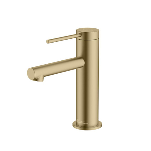 Venice Straight Basin Mixer Classic Gold Lead Free