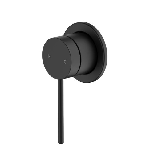 Venice Straight Wall Mixer Trim Kit Matte Black Lead Free