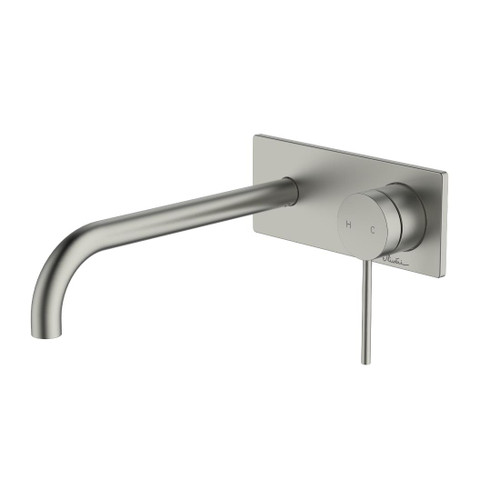 Venice Curved Wall Mixer Set Trim Kit Brushed Nickel Lead Free