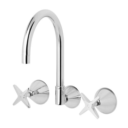 Ivy Wall Sink Set Chrome Lead Free
