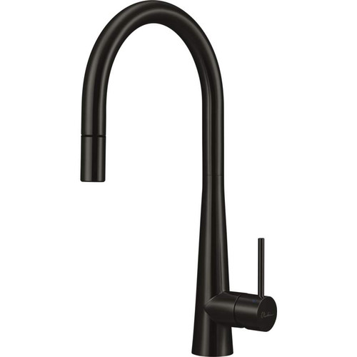 Essente 316 Kitchen Mixer Gooseneck Pull Out Black Leadfree