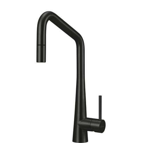 Essente 316 Kitchen Mixer Pullout Gooseneck Square Black Leadfree