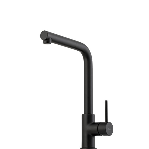 Venice Kitchen Mixer Right Angle Pullout Matt Black Leadfree