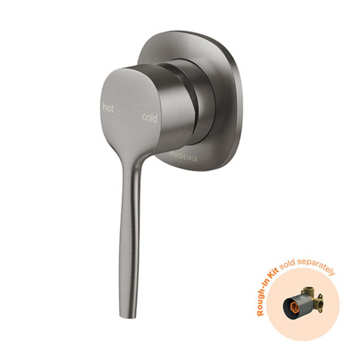 Vask Shower / Wall Mixer SwitchMix Fit-Off Kit Only Brushed Carbon