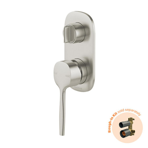 Vask Shower / Bath Diverter Mixer SwitchMix Fit-Off Kit Only Brushed Nickel