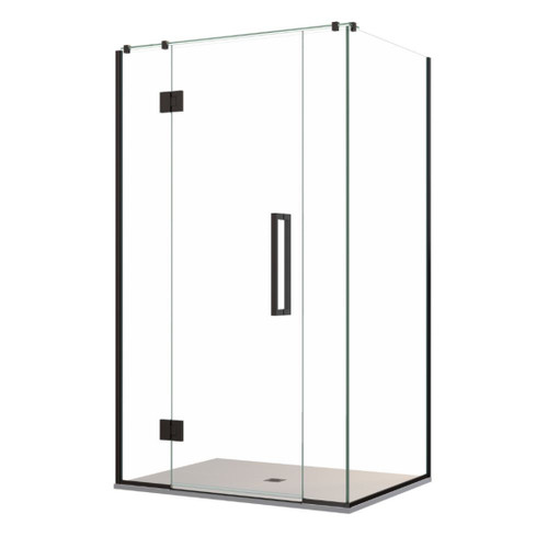 Acclaim Tile Shower 2 Sided Recessed Centre Waste Black 1200 x 1200mm