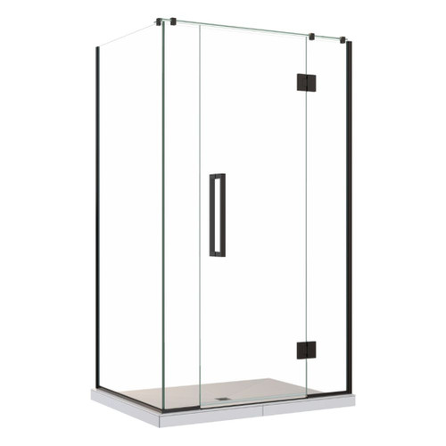 Acclaim Tile Shower 2 Sided Hobbed Centre Waste Black 900 x 900mm