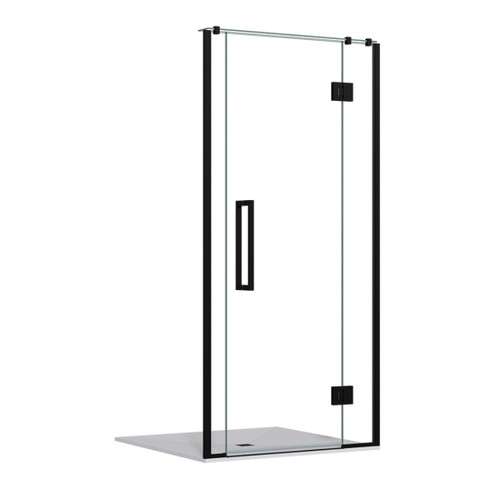 Acclaim Tile Shower 3 Sided Recessed Centre Waste Black 1000 x 1000mm