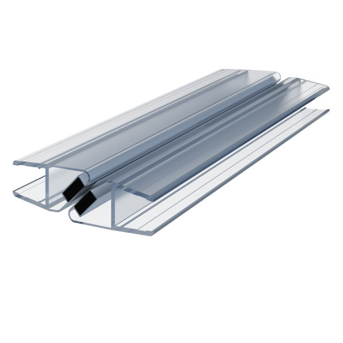 Shower Magnetic Seal 6 x 2000mm Clear PVC Pair