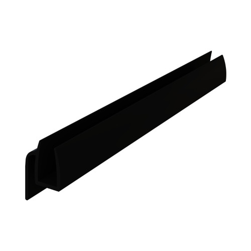 Shower Seal Under Door 6 x 1000mm Black PVC