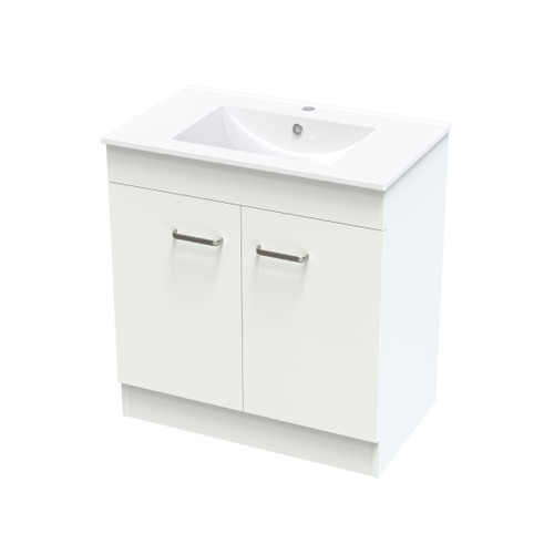 Pacific Floorstanding Vanity 750mm Door Only White Melamine
