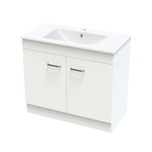 Pacific Floorstanding Vanity 900mm Door Only White Melamine