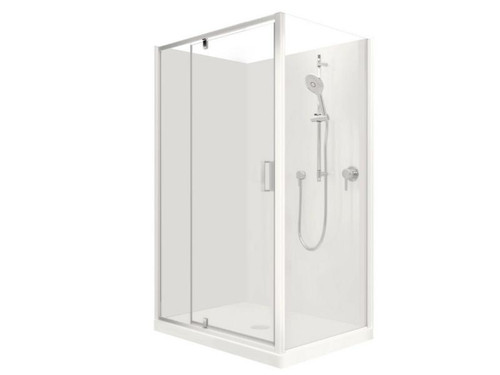 Valencia Elite Shower Square Corner 12 x 9 White Waste 706734A-0