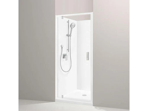 Valencia Elite Shower Alcove Shower 1 x 1 White Corner Centre Waste 706756A-0