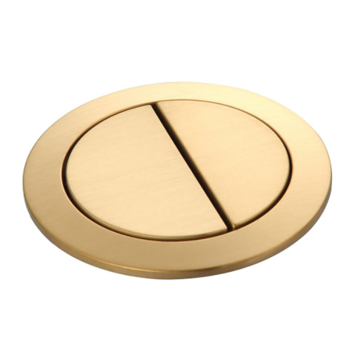 Tornado Zero Rim Flush Button Brushed Gold