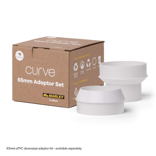 Curve Adaptor Set 65mm White