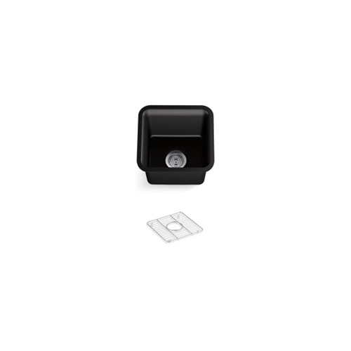Cairn Undermount Kitchen Sink Single Bowl 394mm Matte Black