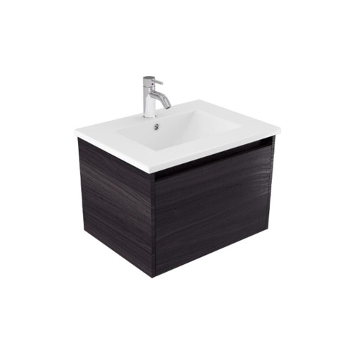 Fucina Vanity Wall 600 1 Taphole Vitreous China Top 1 Drawer Fiordland Elm Wilderness