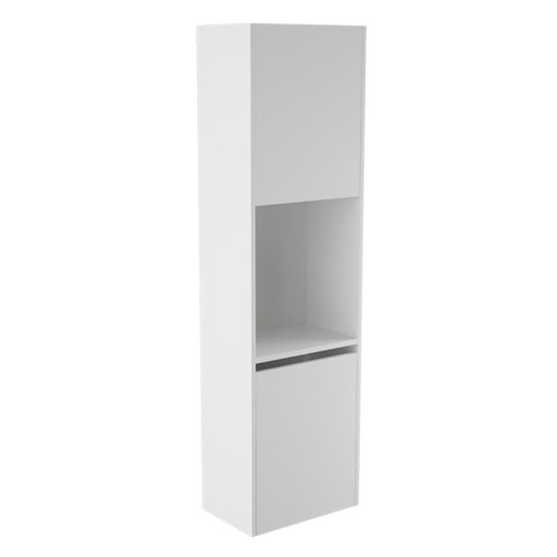 Fucina Cabinet Wall Tall Right Hand 2 Door 450 x 350 x 1600mm Dezigna White Gloss