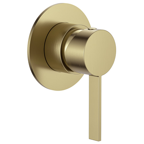 Due Shower Mixer 316 Stainless Steel Brushed Brass Lead Free