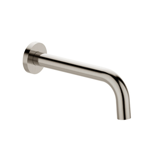 Due Bath Spout 316 Stainless Steel 200mm Brushed Nickel Lead Free