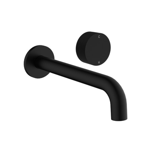 Lente Basin/Bath Mixer 2 Tap Hole Wall Black Lead Free