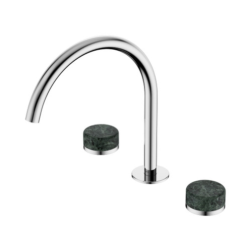 Serenity Bath/Kitchen Set Arc Spout With Verde Alpi Handle Chrome