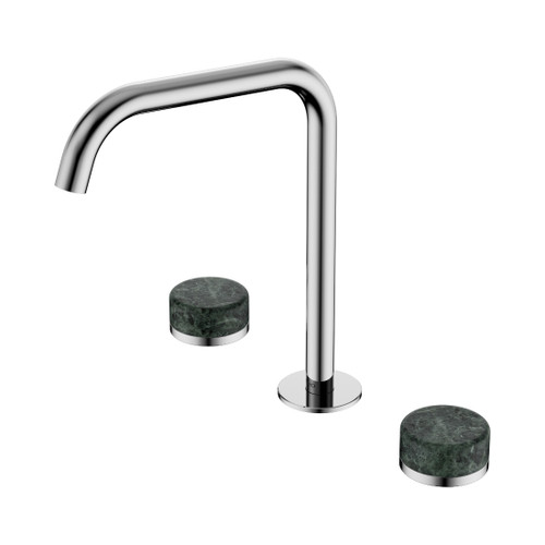 Serenity Bath/Kitchen Set Edge Spout With Verde Alpi Handle Chrome