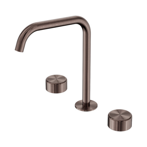 Serenity Bath/Kitchen Set Edge Spout With Metal Handle Brushed Bronze