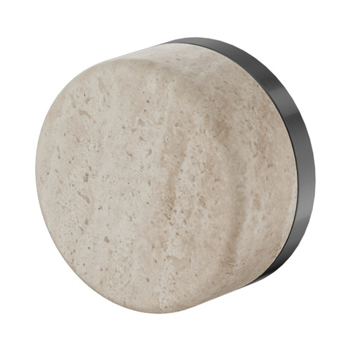 Serenity Progressive Shower Mixer With Rome Travertine Handle Gun Metal