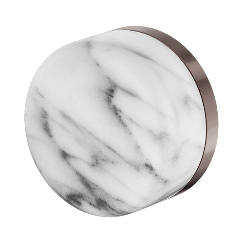 Serenity Progressive Shower Mixer With Arabescato Corchia Handle Brushed Bronze