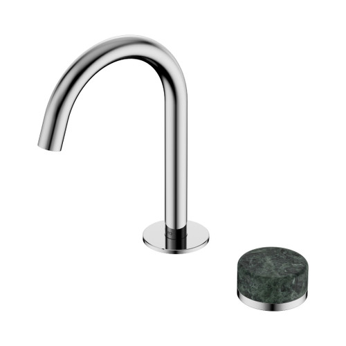 Serenity Progressive Basin Mixer Arc Spout With Verde Alpi Handle Chrome